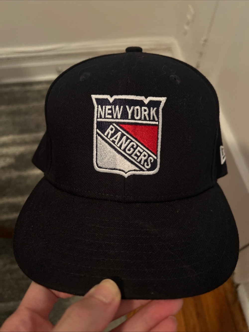 New Era New York Rangers Navy Blue Snapback Hat